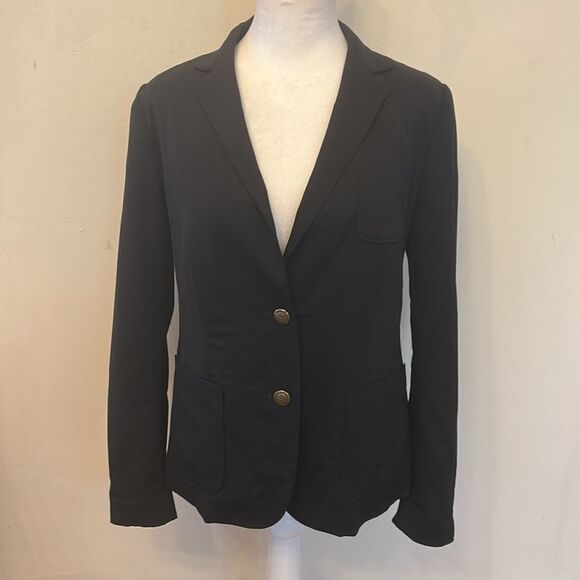 Gap deep navy button front blazer Size 6 EUC - Picture 2 of 12